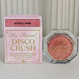 New Too Faced Disco Crush High Shine Glitter Eye + Face Sparkle Mystic Pink 1.5g